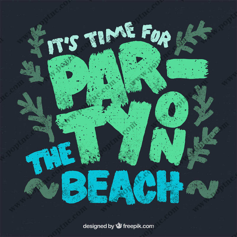 夏日海滩派对必备:裁片印花服装印花设计