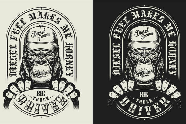 霸气大猩猩裁片印花服装 展现力量与个性的时尚选择