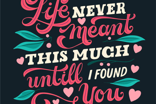 浪漫爱情主题裁片印花服装 甜蜜生活从此开始