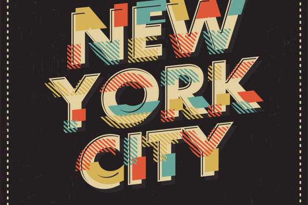 探索纽约城市风采：裁片印花服装印花设计