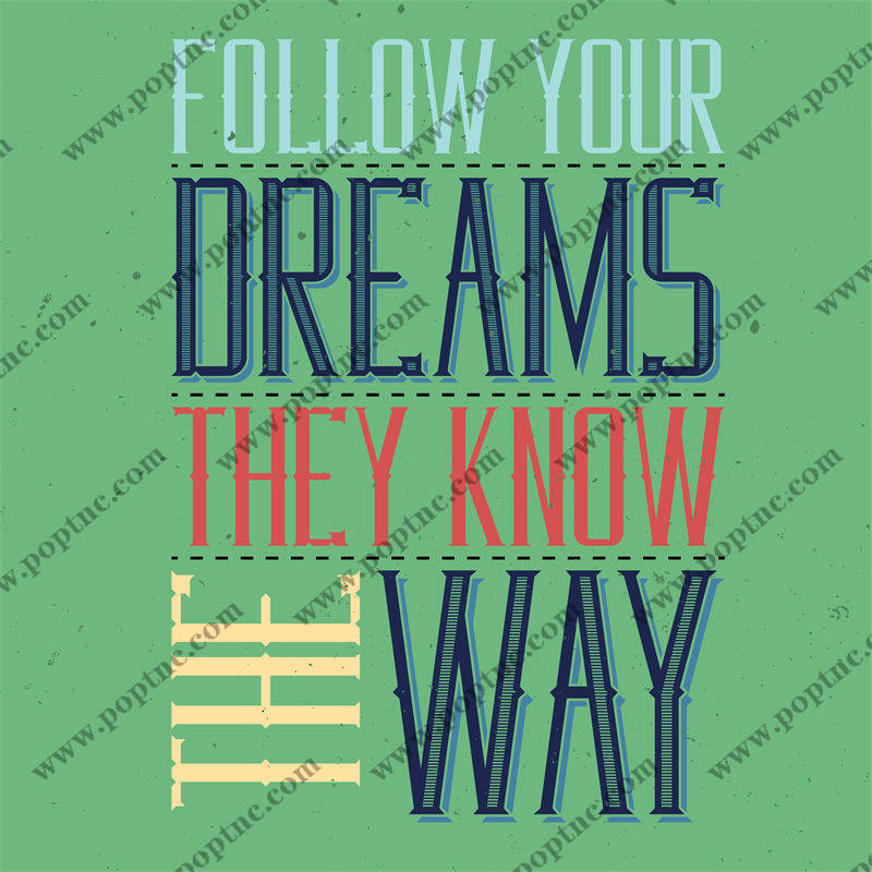 追随梦想的复古风格裁片印花服装,激励你的每一步