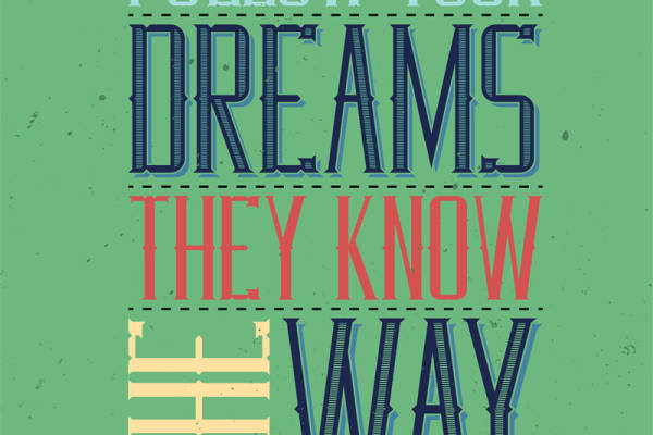 追随梦想的复古风格裁片印花服装,激励你的每一步