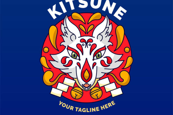 日本传统狐狸面具裁片印花服装:展现独特文化魅力