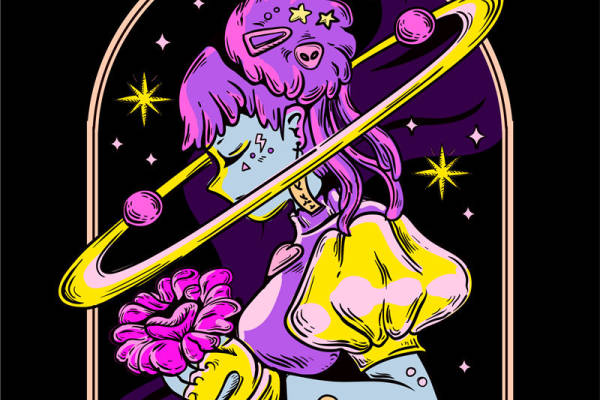 梦幻紫色独角兽裁片印花服装 打造时尚潮流新风格