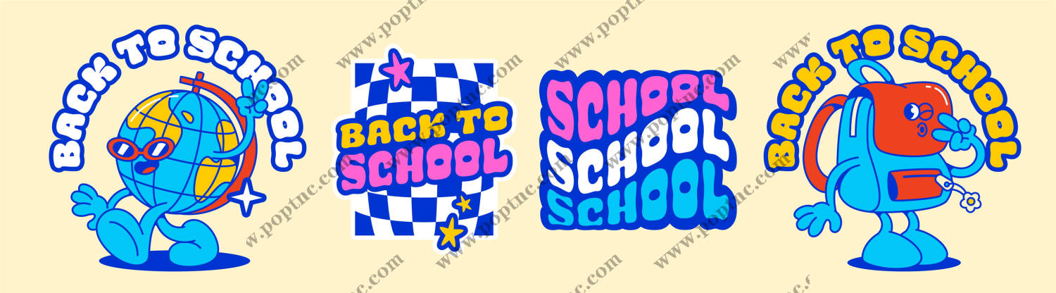 创意卡通裁片印花服装,点亮你的校园生活