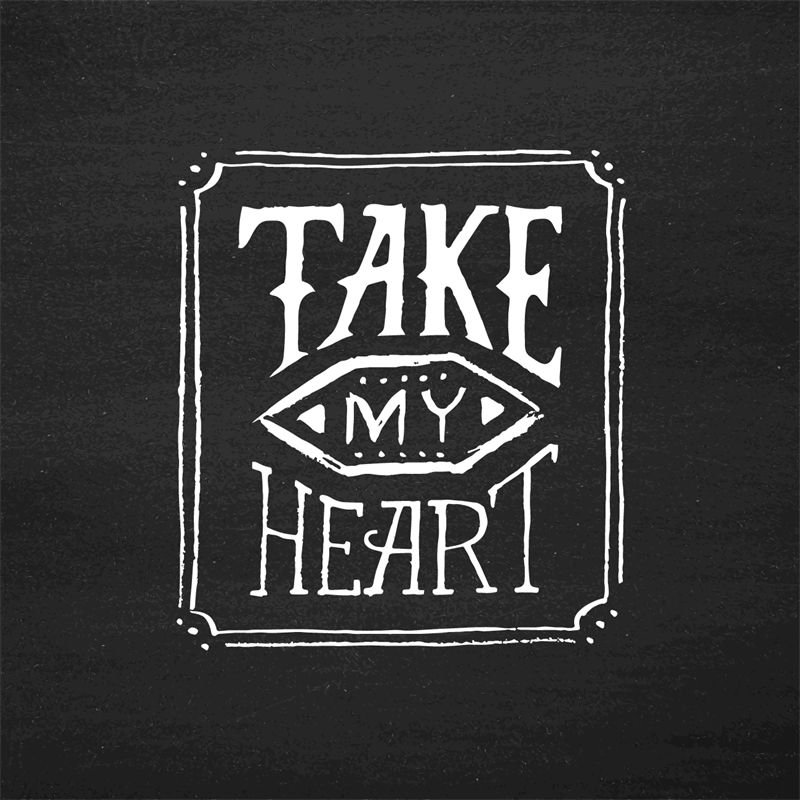 时尚复古裁片印花服装：'TAKE MY HEART' 个性表达