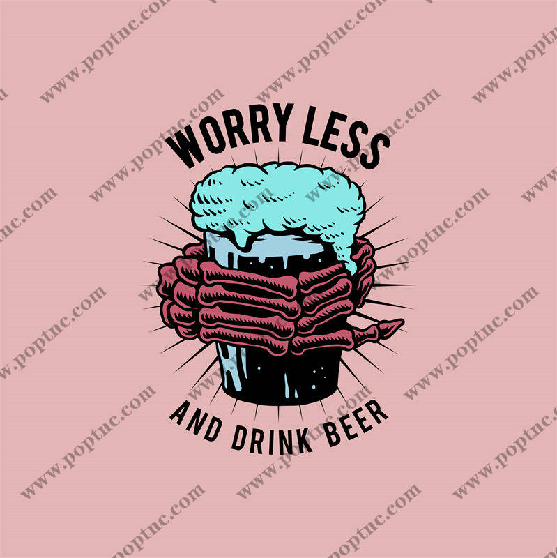 轻松生活理念裁片印花服装:啤酒与幽默的完美结合