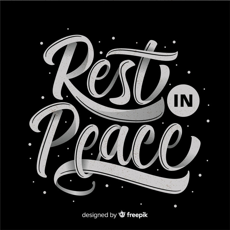 优雅黑白'Rest in Peace'裁片印花服装设计