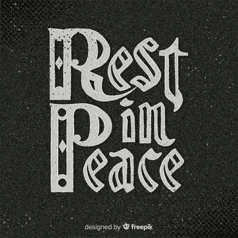 复古风格裁片印花服装：'Rest in Peace'主题设计