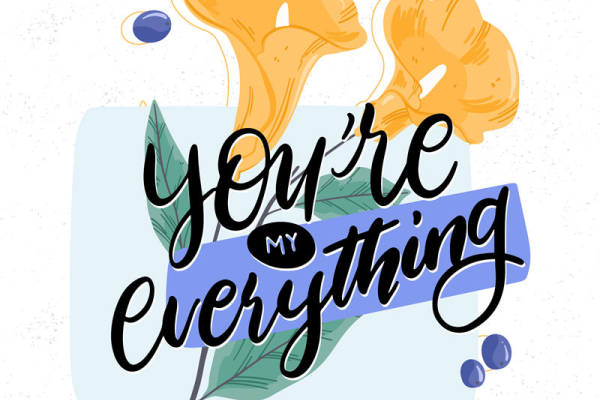 温馨浪漫风格裁片印花服装:你是我生命中的一切