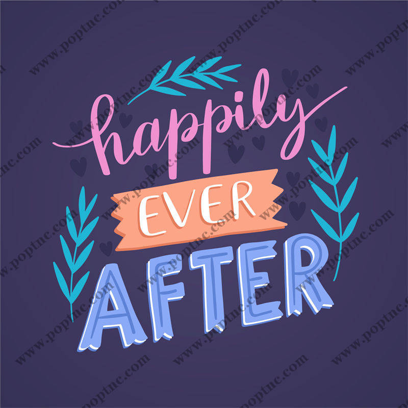 浪漫幸福永远 裁片印花服装印花设计