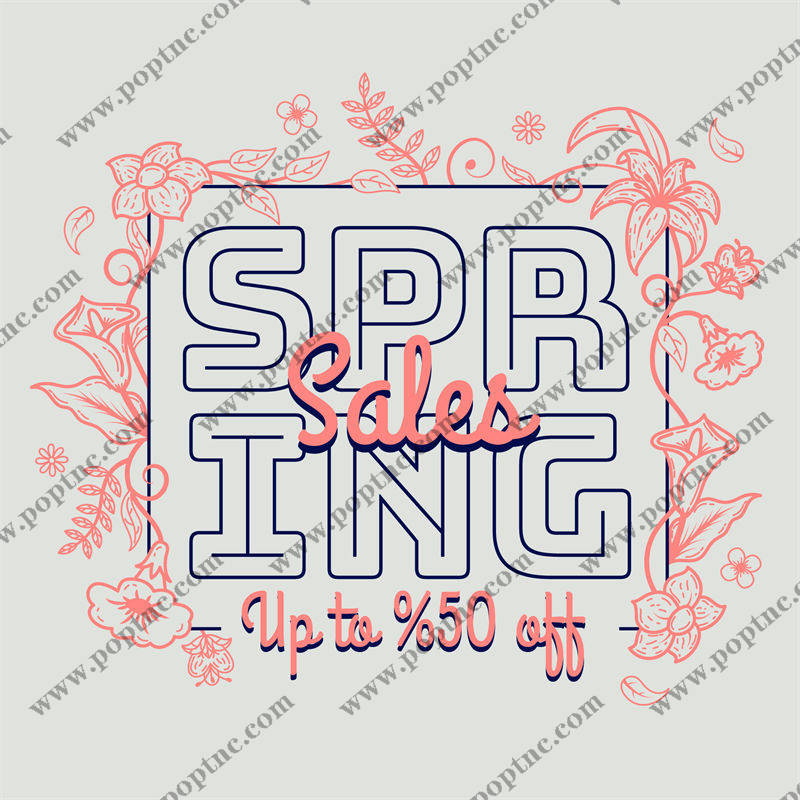 春日促销季:清新花卉裁片印花服装限时优惠