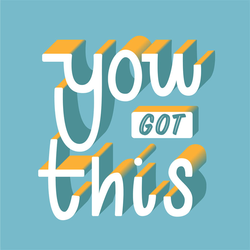激励人心的立体服装印花设计：'You Got This'裁片印花