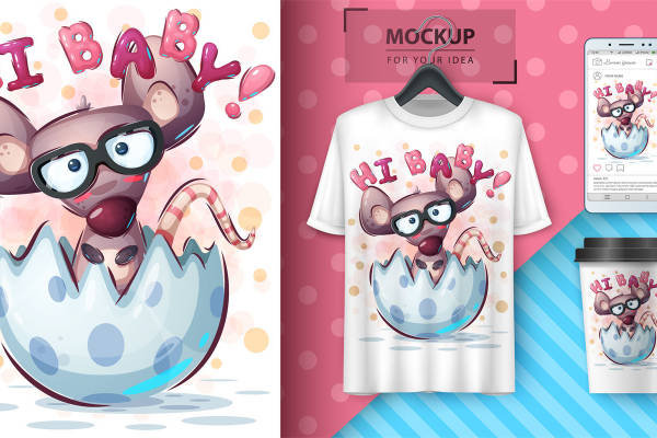 可爱卡通小鹿裁片印花服装,萌趣设计引领时尚潮流