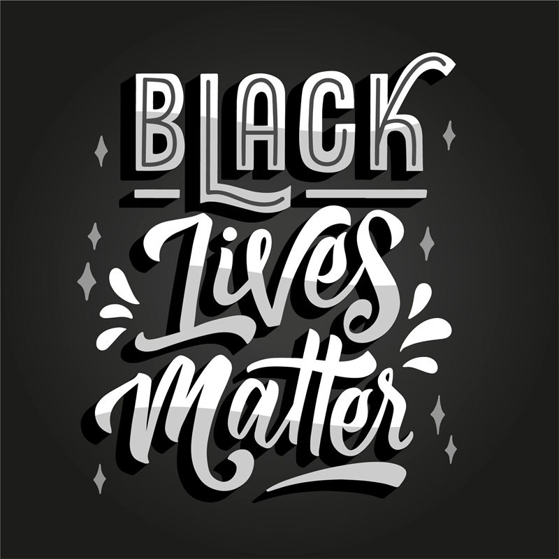 时尚宣言：'Black Lives Matter'裁片印花服装印花设计
