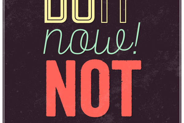 激励人心的裁片印花服装：立即行动，不要拖延