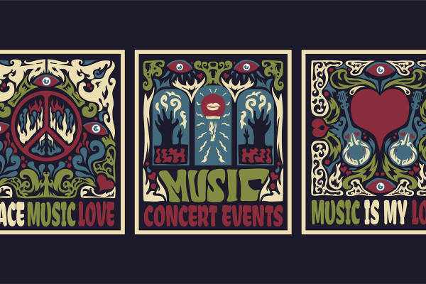 独特裁片印花服装:音乐与和平的完美融合