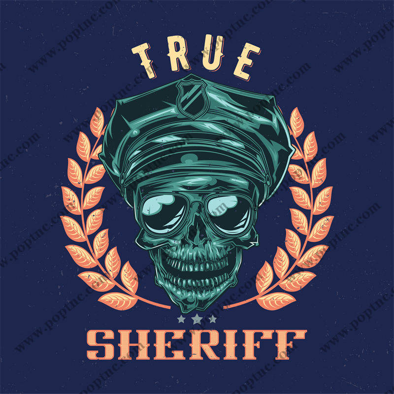 复古风格警长裁片印花服装:展现个性与勇气