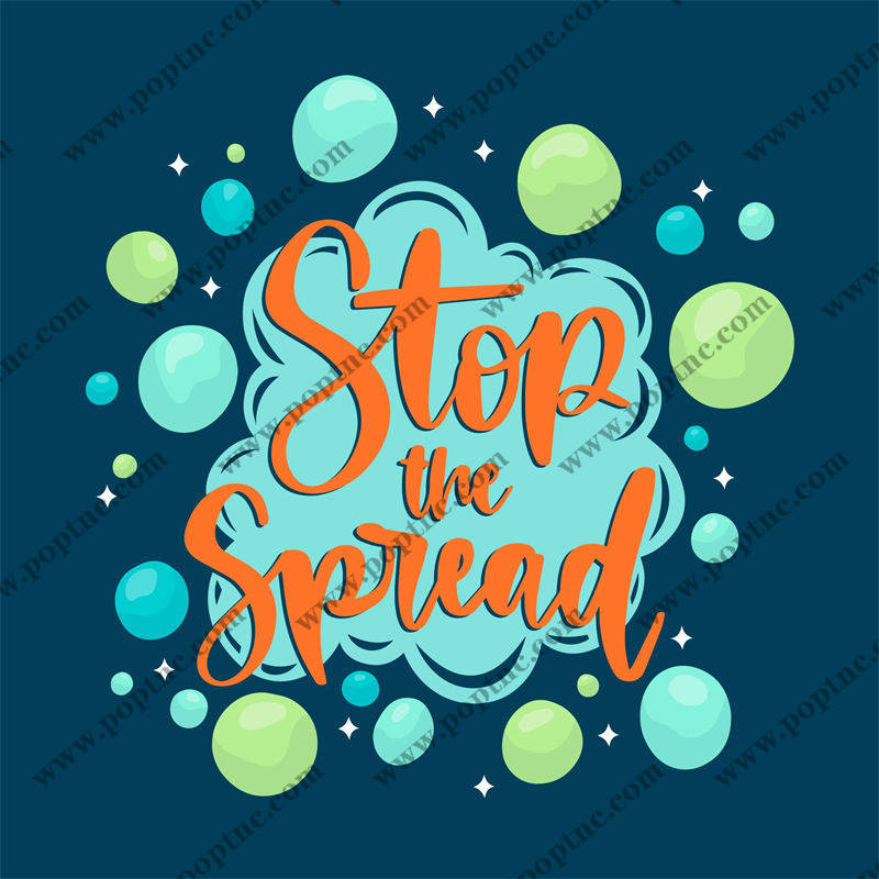 活力四射的裁片印花服装,'Stop the Spread'主题设计