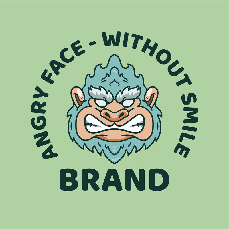 独特愤怒表情裁片印花服装:展现个性魅力