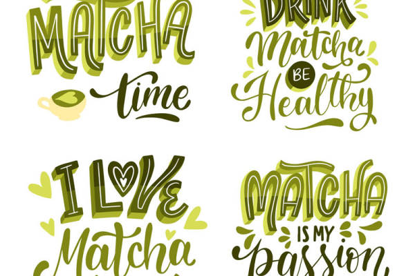 时尚绿色抹茶主题裁片印花服装印花设计