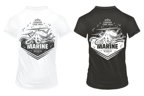 探索海洋深处：裁片印花服装印花设计