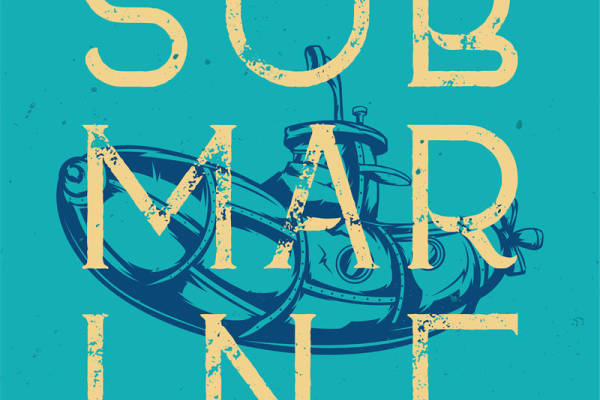 复古潜水主题裁片印花服装印花设计