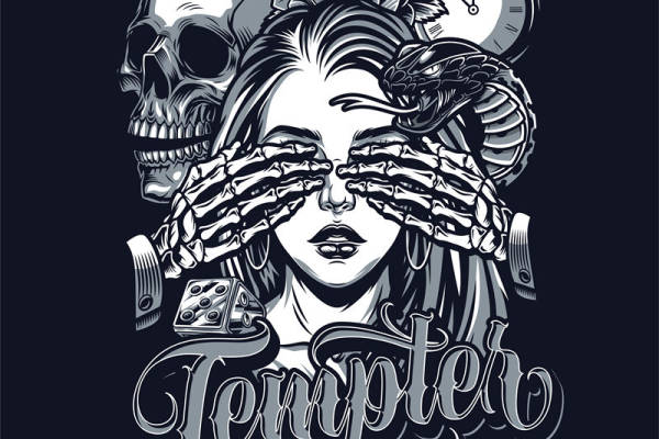 神秘与时尚的碰撞：骷髅与玫瑰裁片印花服装