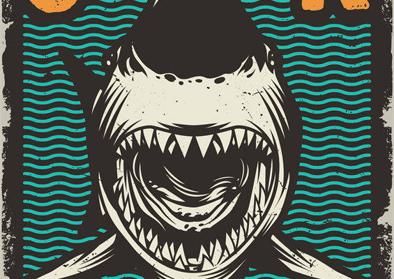 探索海洋深处的神秘:鲨鱼主题裁片印花服装