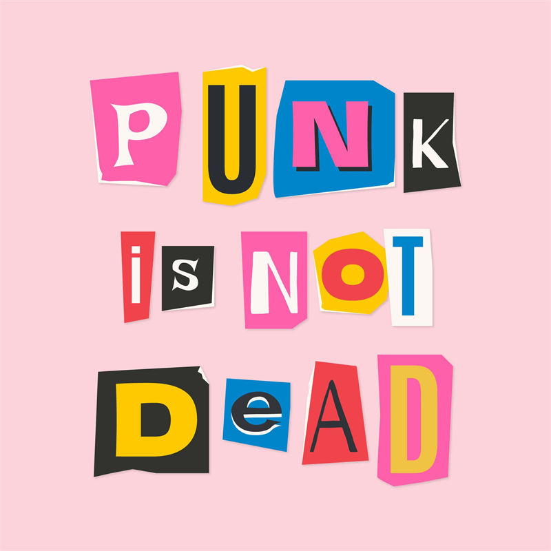 活力四射的裁片印花服装：PUNK is NOT DEAD