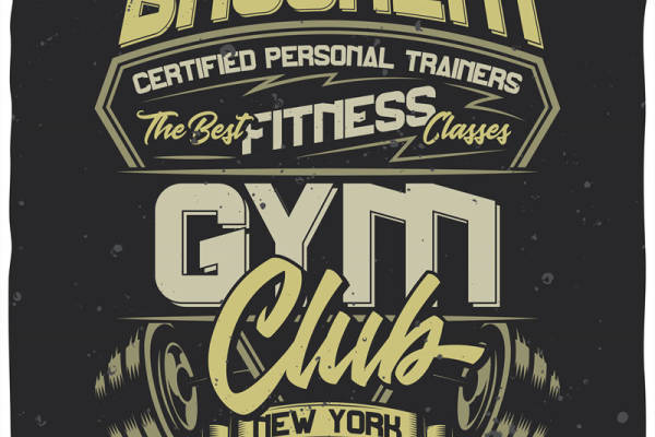 探索布鲁克林健身俱乐部的裁片印花服装印花设计