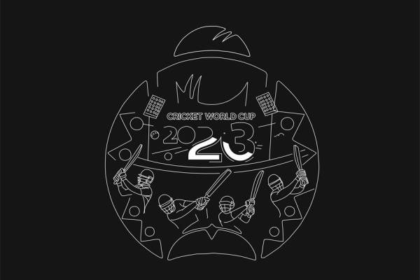 2023年板球世界杯主题裁片印花服装印花设计