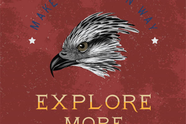 探索更多：独特鹰头裁片印花服装