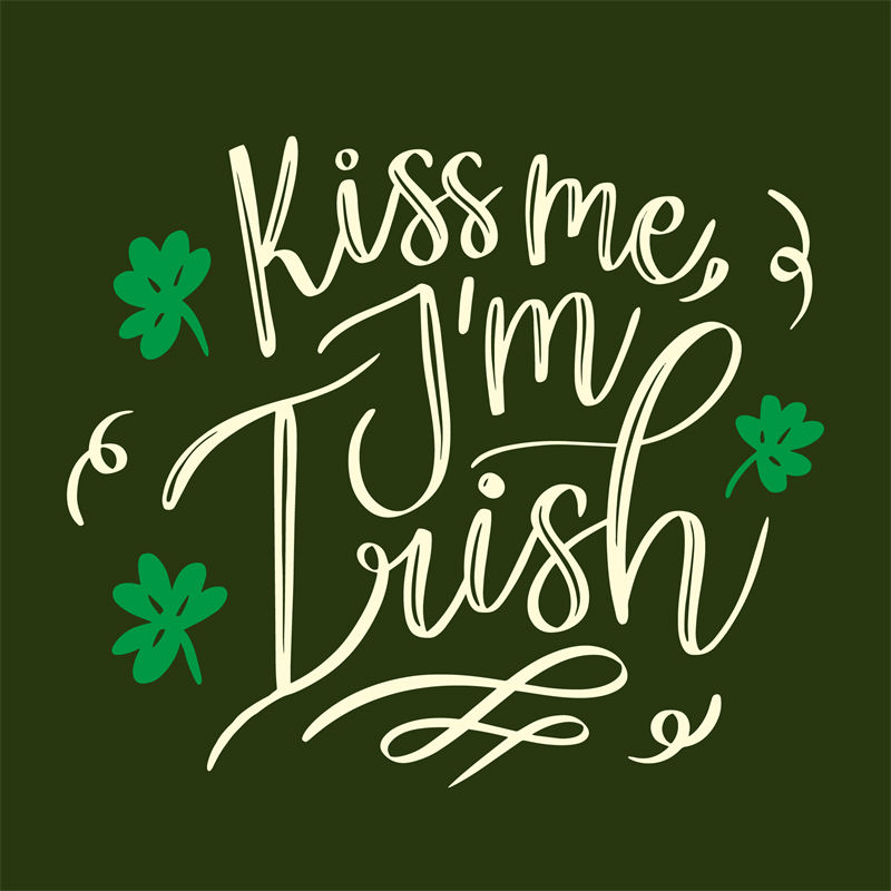 时尚裁片印花服装：'Kiss me, I'm Irish'节日特别设计