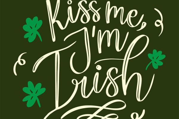 时尚裁片印花服装：'Kiss me, I'm Irish'节日特别设计