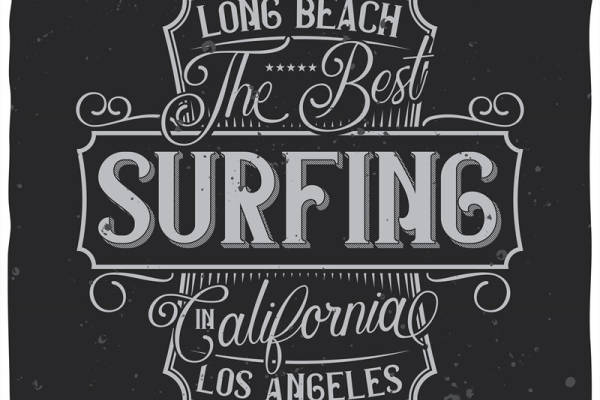 探索加州洛杉矶长滩的裁片印花服装：冲浪最佳体验