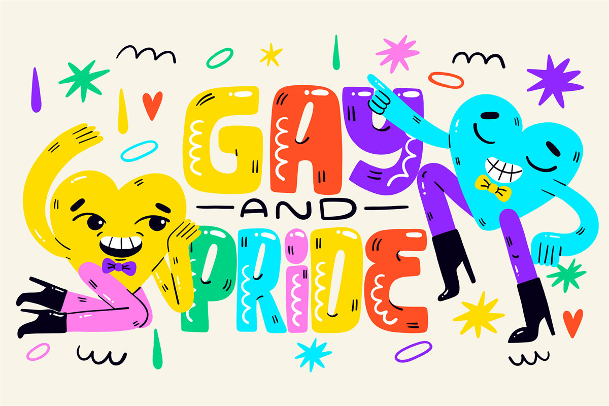 活力四射的'Gay and Pride'裁片印花服装