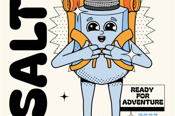 2023年新款裁片印花服装：探险主题卡通机器人印花