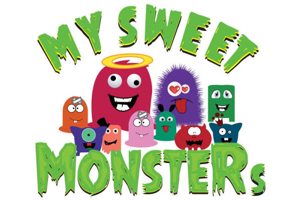 萌趣可爱怪物裁片印花服装：童趣无限，时尚新宠