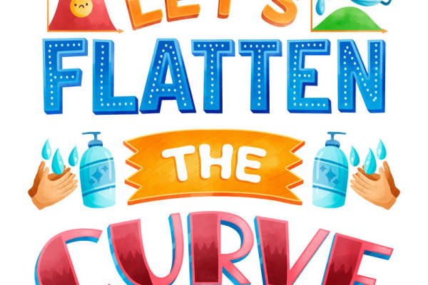 创意裁片印花服装：让我们共同拉平疫情曲线