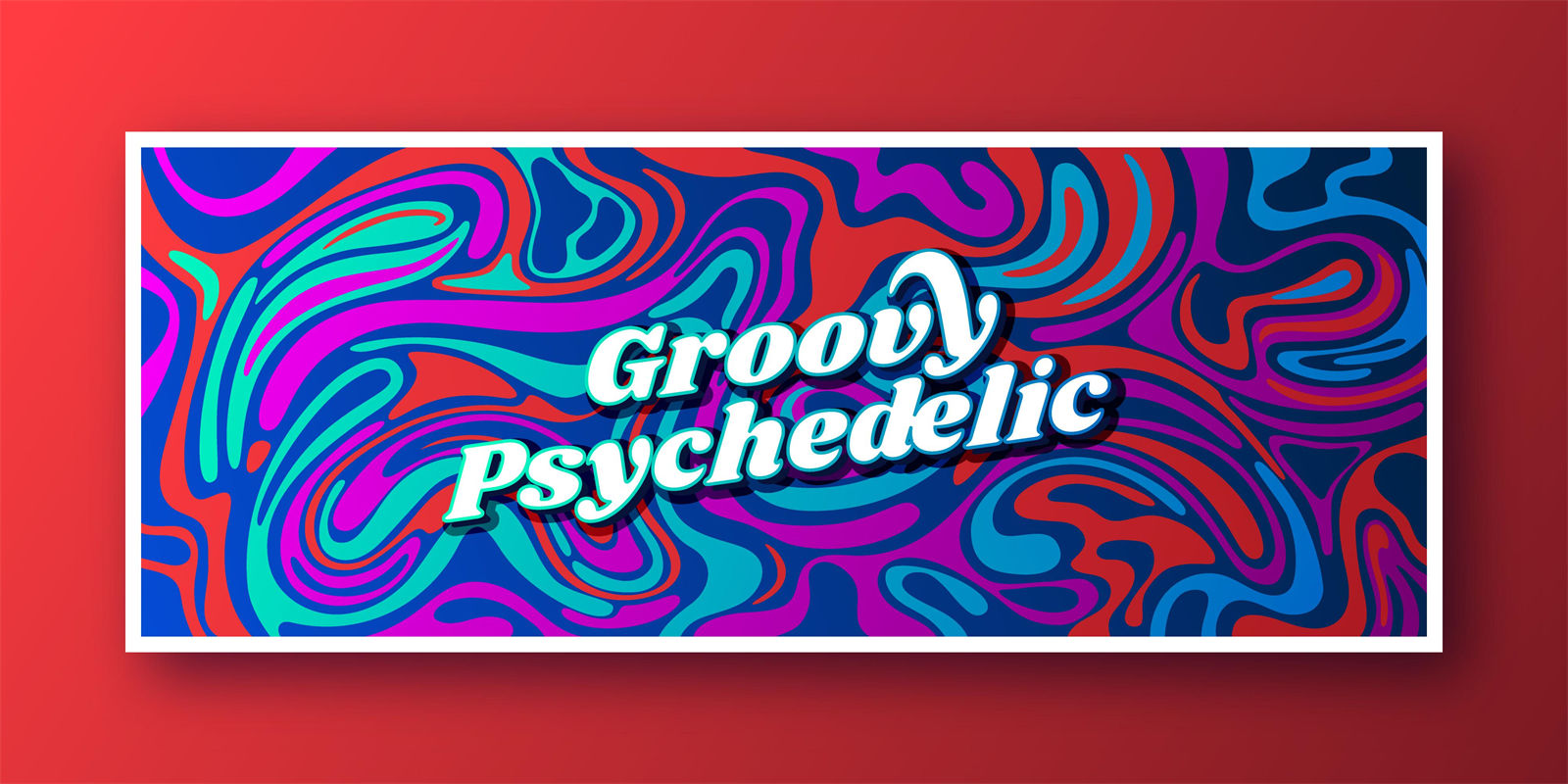 探索时尚新潮流：Groovy Psychedelic裁片印花服装印花