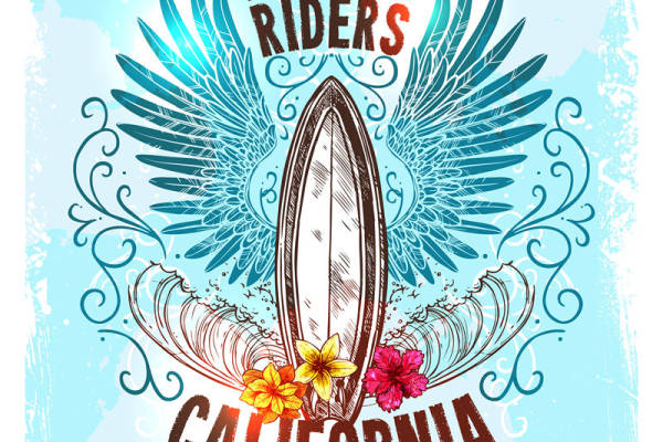 探索加州冲浪文化：裁片印花服装的夏日风情