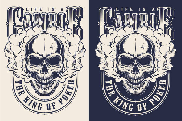 独特骷髅头裁片印花服装，展现个性与时尚的完美融合