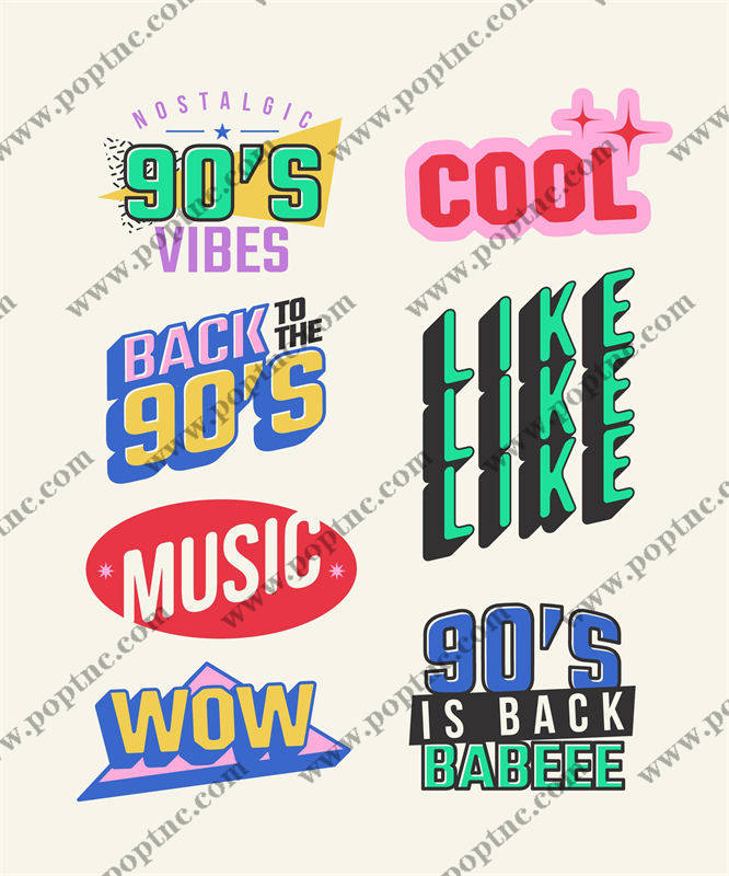 复古90年代裁片印花服装:怀旧风格与现代时尚的完美结合