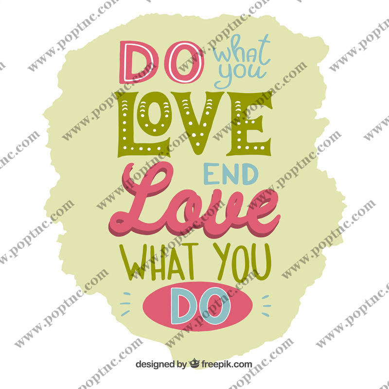 彩色励志裁片印花服装:做你所爱,爱你所做