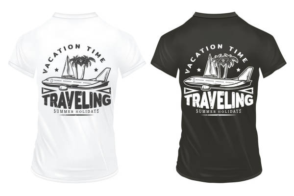 夏日旅行主题裁片印花服装：开启你的假期冒险