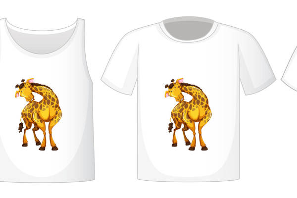 活力四射的长颈鹿裁片印花服装，打造夏日时尚焦点