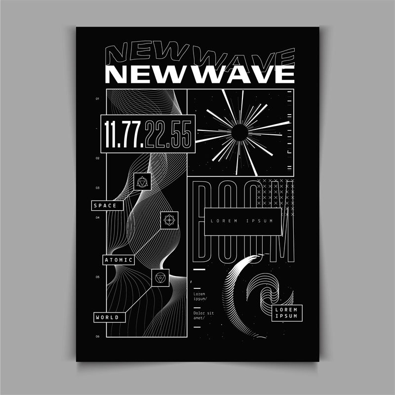 探索未来主义风格裁片印花服装印花设计