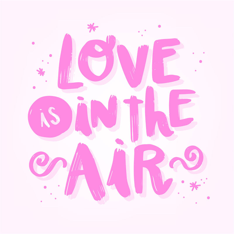 浪漫粉色'Love is in the air'裁片印花服装