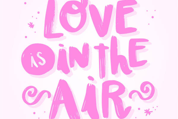 浪漫粉色'Love is in the air'裁片印花服装